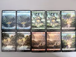 Chocobo Track Foil Full Art BASIC LAND NM Final Fantasy MTG Magic Lot of 10 - Image 1