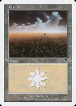 Plains (344) [Seventh Edition] Magic MTG - Image 1