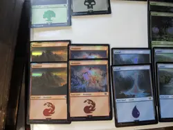 23x Mtg Foil Lands LoTR & Dr Who Surge Foil - Image 3
