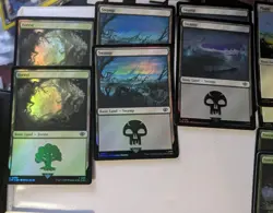 23x Mtg Foil Lands LoTR & Dr Who Surge Foil - Image 4
