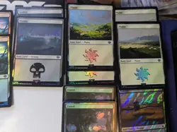 23x Mtg Foil Lands LoTR & Dr Who Surge Foil - Image 5