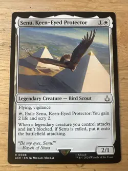 MAGIC THE GATHERING MTG ASSASSIN'S CREED SENU, KEEN-EYED PROTECTOR (#1) - Image 1