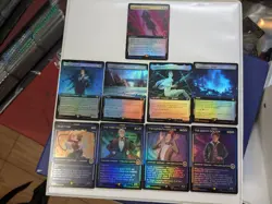 9x Mtg Dr Who Rare Foil Extended Art & Showcase Lot - Image 1
