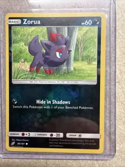 Pokemon TCG Zorua Card 90/181 Common Reverse Holo XY Breakthrough - Image 1
