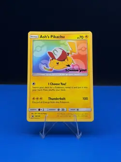 2017 Pokemon Black Star Promo Ash’s Pikachu #SM108 - VLP - Image 1