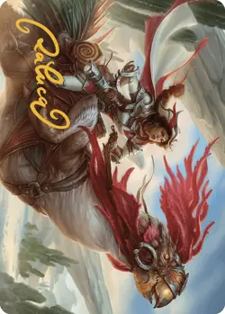 Magic Frontier Seeker Art Card (Gold-Stamped Signature) [Outlaws of Thunder Jun - Image 1