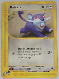 Rattata 128/165 Expedition e Reader Pokemon TCG WOTC Vintage - Image 1
