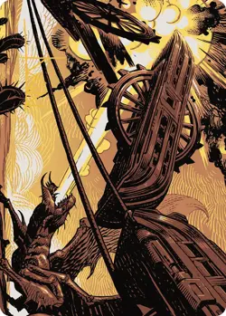 Magic Cruel Ultimatum Art Card (Gold-Stamped Signature) [Outlaws of Thunder Jun - Image 1