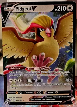 Pidgeot V 137/196 Lost Origin Ultra Rare 2023 Pokemon TCG - Image 1