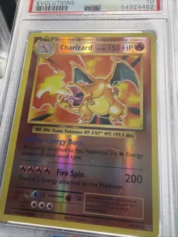 2016 Pokemon XY Charizard 11/108 Evolutions Reverse Holo PSA 10 - Image 2