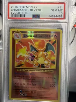 2016 Pokemon XY Charizard 11/108 Evolutions Reverse Holo PSA 10 - Image 3