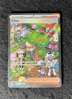 Clive 236/091 Special Illustration Rare Paldean Fates Pokemon TCG Full Art NM - Image 1