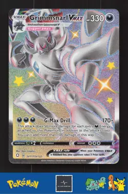 2021 Pokemon SWSH Shining Fates SV117/SV122 Grimmsnarl VMAX - Image 1