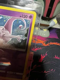 Mewtwo Holo Black Star Promo SM77 - Sun and Moon Pokemon TCG With 1/2 SWIRL - Image 2