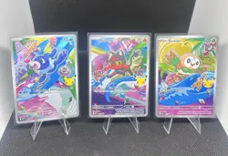 Pokemon TCG First Partner Illustration Collection Series 1 Alola Starters - Image 1