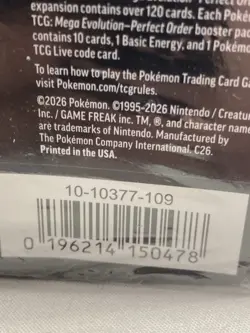Pokemon TCG Mega Evolution Perfect Order Booster Bundle Box Factory Sealed - Image 5