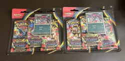 Pokemon Mega Evolution Phantasmal Flames 3Pk Blister LOT Sneasel & Weaville NEW - Image 1