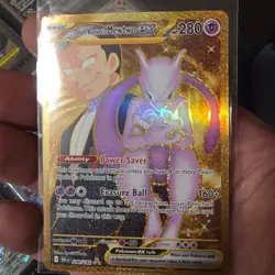 Pokemon Team Rocket's Mewtwo EX 240/182 Sv10: Destined Rivals Hyper Rare Holo - Image 1