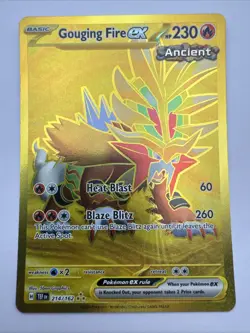 Gouging Fire ex 214/162 Sv05: Temporal Forces Holo Pokemon Tcg - Image 1