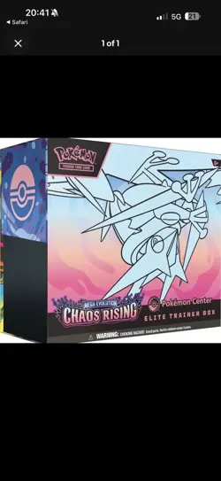 Pokemon TCG: Mega Evolution Chaos Rising Pokemon Center ETB - **PRESALE** - Image 1