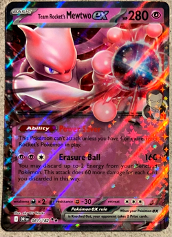 Pokemon Destined Rivals Team Rocket Mewtwo ex 81/182 - Image 1