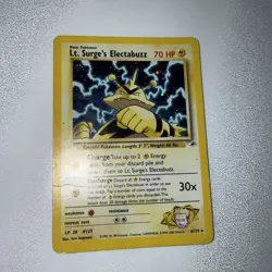 Pokemon Lt. Surge's Electabuzz Gym Heroes 70 HP 1st Edition Holo Rare 006/132 - Image 1