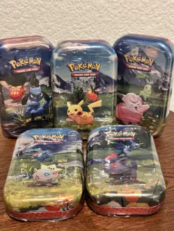 🔥LOT OF 5 Pokemon Mini Tins Ascended Heroes Sealed Booster Packs Pikachu Incl. - Image 5