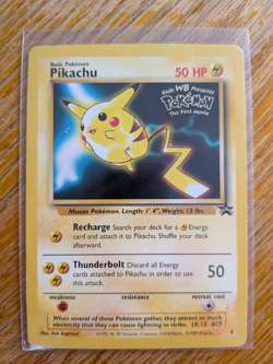 Pikachu #4 Pokemon the First Movie - Black Star Promo WOTC - Image 1