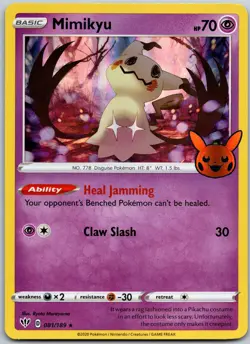 Mimikyu 081/189 Holo Promo Trick or Trade BOOster NM - Image 1