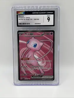 Pokemon TCG Mew EX 151/165 CGC 9 Mint Scarlet & Violet 151 Holo - Image 1