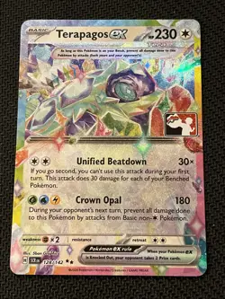 Play! Pokemon Prize Pack 6 Stellar Crown 128/142 Terapagos ex - Image 1