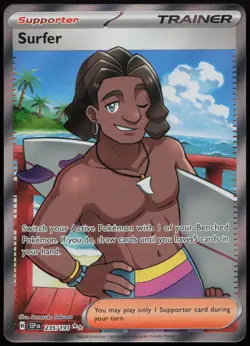Surfer 235/191 Ultra Rare Surging Sparks Pokemon - Image 1