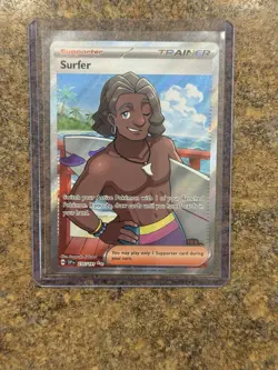 Surfer Pokemon TCG SV Surging Sparks 235/191 Trainer Illustration Rare (MINT) - Image 1