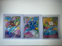 Pokemon First Partner Illustration Collection Series 1 Kanto GEN 7 Starters - Image 1