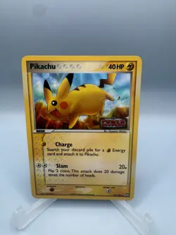 2007 POKEMON EX POWER KEEPERS #57 PIKACHU-REVERSE FOIL HP - Image 1
