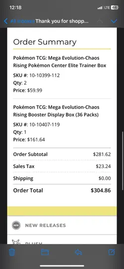 POKEMON CHAOS RISING BOOSTER BOX & 2 PC ETBS Pre Order English - Image 2