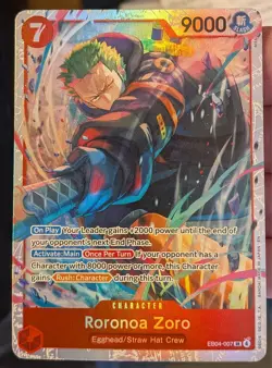 Roronoa Zoro EB04-007 SR - One Piece TCG Adventure on Kami's Island Foil English - Image 1