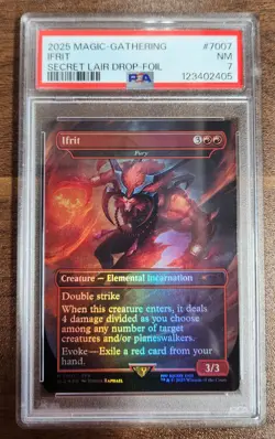 Ifrt Fury MTG Magic Final Fantasy Secret Lair Foil PSA 7 Near Mint English 7007 - Image 1