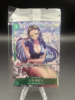 Nico Robin P-111 ASIA PROMO One Piece Mini-tin Pack Set vol.2 Japanese (SEALED) - Image 1