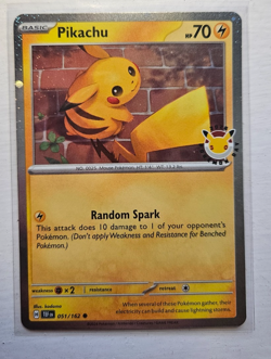 Pokemon TCG Pikachu 051/162 Pokemon Day 2026 Stamped Promo & Coin NM - Image 2