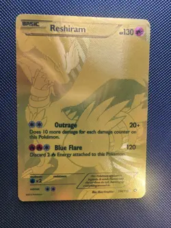 Reshiram (114 Full Art Secret Rare) 114/113 Legendary Treasures Holo - Image 1