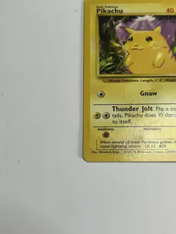 Pokemon Card 1999 PIKACHU Rare Yellow Cheeks 58/102 Base Set - Image 4