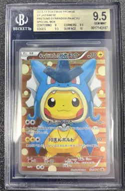 Poncho Pikachu Gyrados Bgs 9.5 231 - Image 1