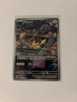 Pokemon Pikachu TCG 173/165 AR Scarlet & Violet 151 Card Art - Image 1
