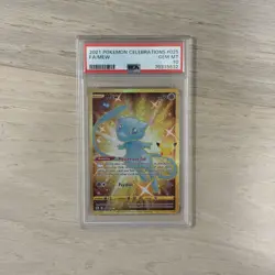 MEW 2021 Pokemon Celebrations Full Art Gold Secret Rare #025 PSA 10 - Image 1