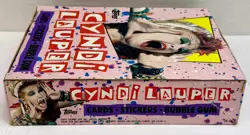 1985 Cyndi Lauper Vintage Trading Card Wax Box 36 Packs Topps Full - Image 3