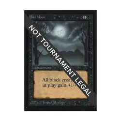 WOTC MtG International Ed. Bad Moon (R) NM - Image 1
