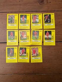 ABERDEEN FOOTBALL CARDS by TEAM TACTIX 1986 Trading Cards Set OF 11 - Image 1