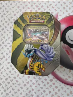 Pokemon TCG Mega Tin - Raging Bolt (4 Booster Packs) New & Sealed - Image 1
