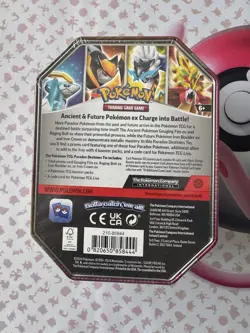 Pokemon TCG Mega Tin - Raging Bolt (4 Booster Packs) New & Sealed - Image 2